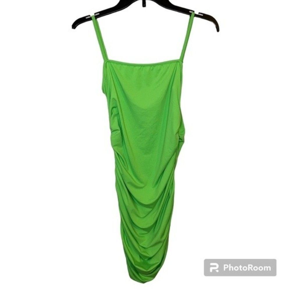 Lime Green Sleeveless Mini Bodycon Party Dress Size Medium